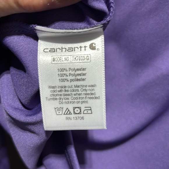 Carhartt Force UPF 50+ sun defender,long sleeve crewneck,rugged flex top - Picture 5 of 7